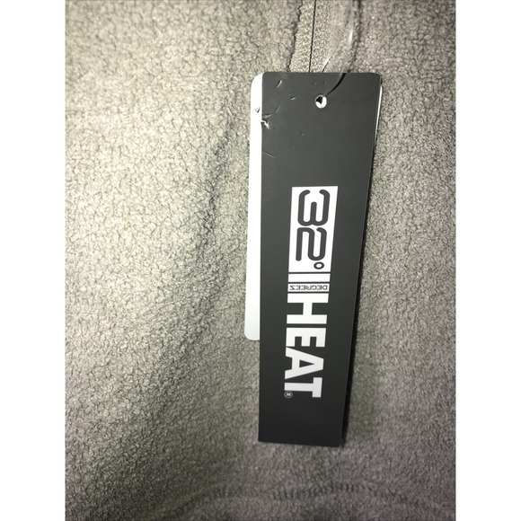 32 Degree Heat Cool Oat Tan Mens Quarter Zip Pullover Warm Large Pocket NWT - Picture 2 of 12